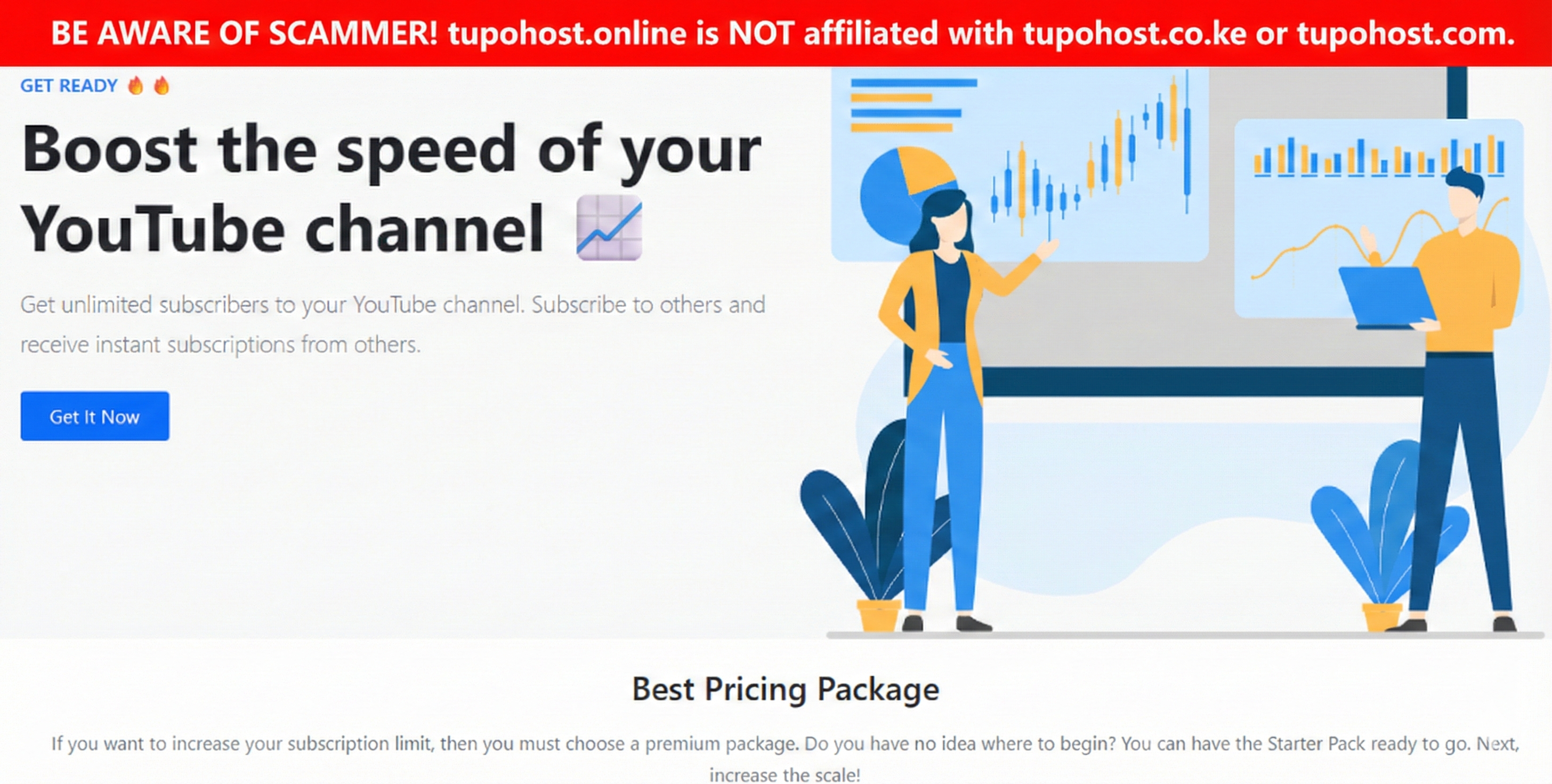 scammer impersonating tupo host